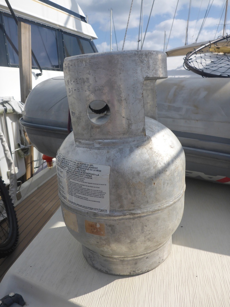  Amel Super Maramu 2000 Propane Tank storage 