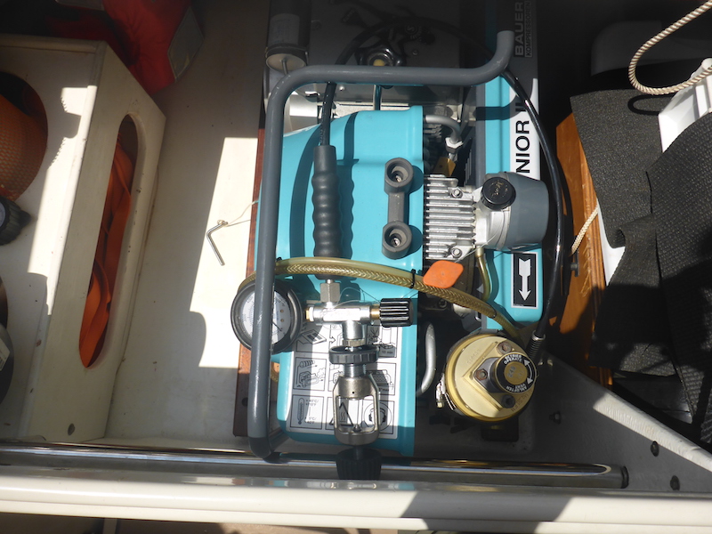  Amel Super Maramu 2000 Scuba Compressor Bauer Junior 